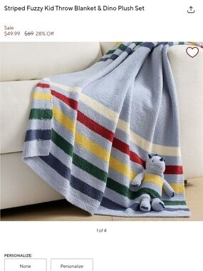 New Pottery Barn Baby Blanket